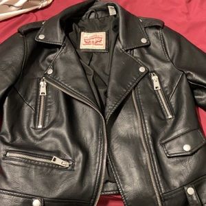 Levi’s leather motto jacket